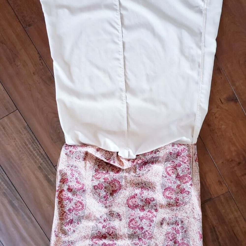 Madewell Silk Cold-Shoulder Women's Dress in Watercolor Paisley Print Size M - Picture 15 of 16